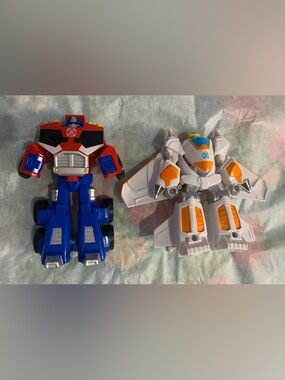 Hasbro Transformers Rescue Heroes Optimus Prime & Blades Flight Bot